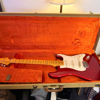 Fender Vintage Hot Rod '57 Stratocaster 2007 - 2013 - Candy Apple Red image 2