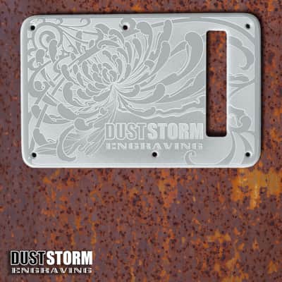 Fender Strat Guitar Body Custom Laser Engraved Blue Sparkle and White with White and Gold Mirror Pickguard & Tremolo Cover HSH, HSS, SSS Setup Available image 6
