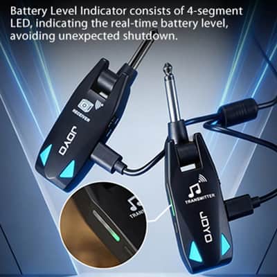 Joyo JW-08 Wireless Transmitter Receiver UHF ISM 20-20kHz Frequency Band, price include the import duty for US buyer image 6