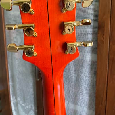 Gretsch G6120DE Duane Eddy model 1997 desert sunrise (rouge orangé) image 11