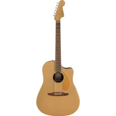 Fender Redondo Player Acoustic Electric Guitar, Walnut Fingerboard, Bronze Satin image 15