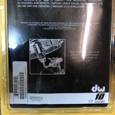 DW DWSMTA12 1.5" to 12.7mm L-Arm Tom Mount with Memory Lock 2010s - Chrome image 3