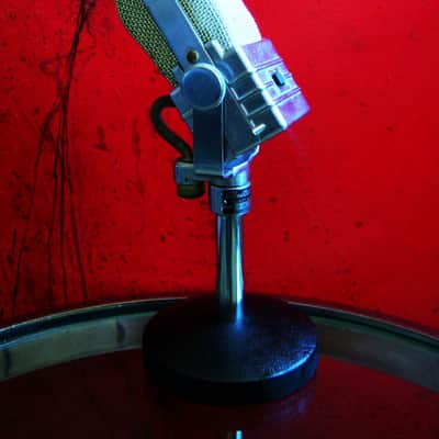 Vintage 1940's Electro-Voice V-1 Ribbon Velocity Microphone Hi Z WORKS w stand V-2 V-3 image 4