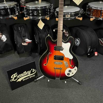 *USA MADE* Late 1960’s/Early 1970’s Mosrite Celebrity II 6-String Hollow-Body Electric Guitar in Orville Brown w/ Hardshell Case image 1