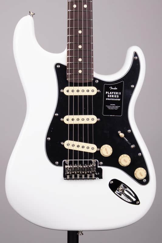 Fender Player II Stratocaster Electric Guitar - Polar White with Rosewood Fingerboard image 1