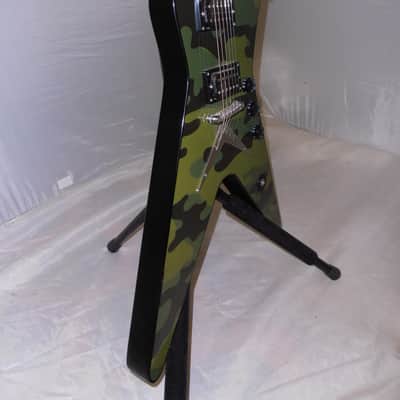 Washburn 332 Dimebag Darrell Signature 2004 - Camouflage with gig bag, nice! image 5