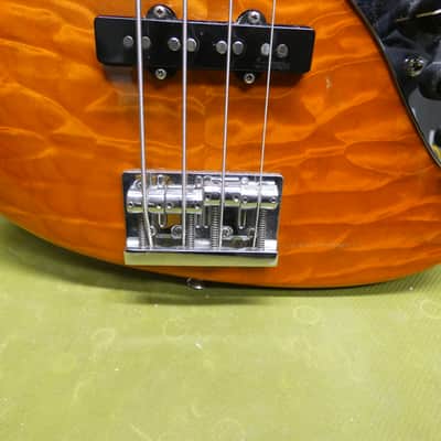 Sadowsky NYC - Trans Orange over AAAAA - Factory LED Side Markers image 12