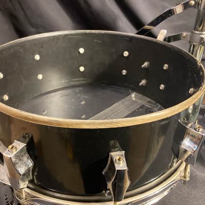 Fibes - 5.5x14" Nazareth Square-Badge Era, Black-over-Fiberglass Snare 1977–1979 image 11