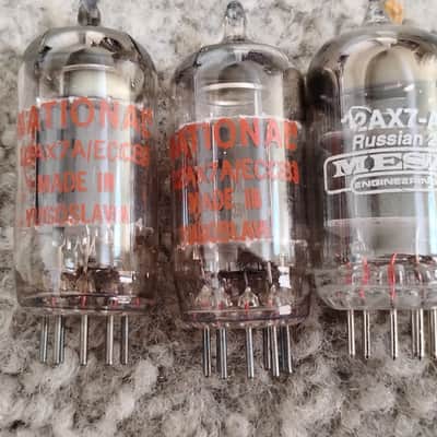 (6) 12AX7's and (2) 12AT7's.... Bel Labs/National, Tung-Sol, Mesa, Sylvannia, RCA image 2