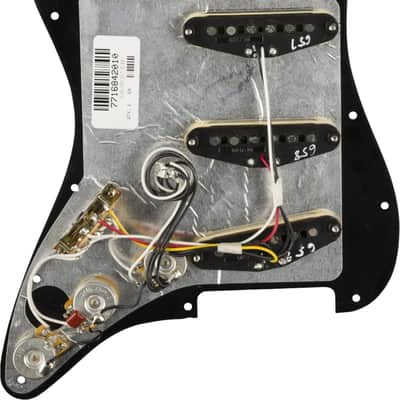 Fender Tex-Mex Loaded Stratocaster Pickguard, Black image 2