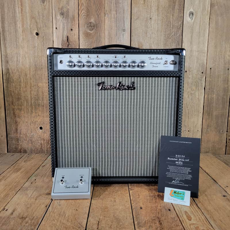 Two-Rock Bloomfield Drive 100 2026 100/50 Watt Combo - Vintage Ampeg Style Blue Checker image 1