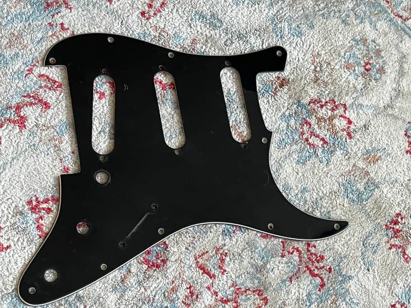 1973 1974 1975 1976 Fender Stratocaster guitar pickguard black image 1