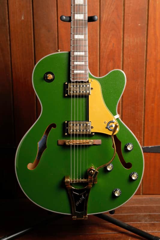 Epiphone Emperor Swingster Forest Green Metallic Hollowbody Electric Guitar image 1