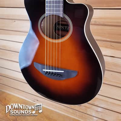 Yamaha APX Thinline Cutaway A/E Guitar - Old Violin Sunburst image 3