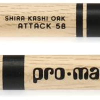 Promark Classic Attack Drumsticks - Shira Kashi Oak - 5B - Wood Tip image 1