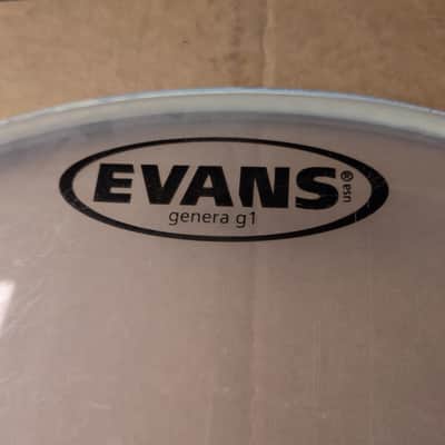 Evans Clear Genera G1 16" Drum Head with Aquarian Double Kick Impact Patch - 16" 2000 - 2020 - Clear image 3