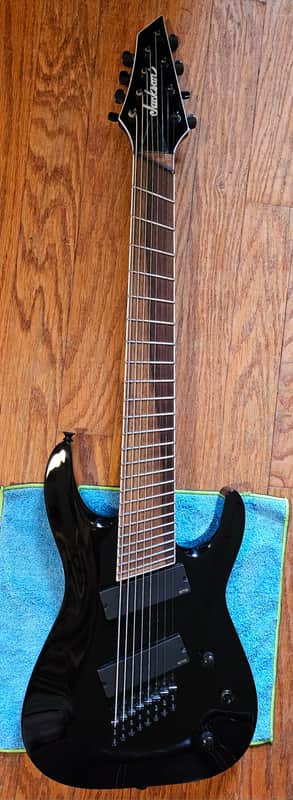 Jackson X Series SLAT8 MS Soloist Archtop with Rosewood Fretboard 2017 - 2018 - Gloss Black image 1