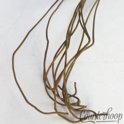 *Ludwig 14" 10-Strand Snare Drum Coiled Metal over Cloth Wires USA Vintage 20s* image 3