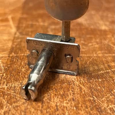 1950’s Kluson Deluxe Single Line Tuner, Nickel, For Fender Strat or Tele image 2