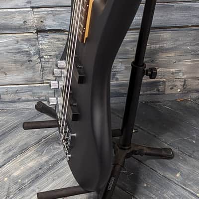 Warwick Left Handed RockBass Corvette Basic 4-String Electric Bass Nirvana Black Transparent Satin image 6