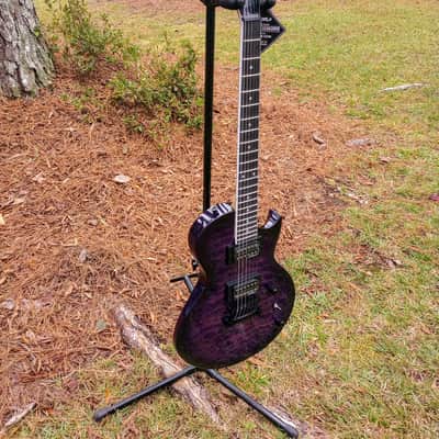 Jackson JS Series JS22Q SC Monarkh electric Guitar - Transparent Purple Burst image 2