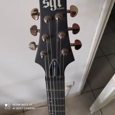 Schecter Sgr banshee 6 2023 - satin black - pick guard blanc image 5