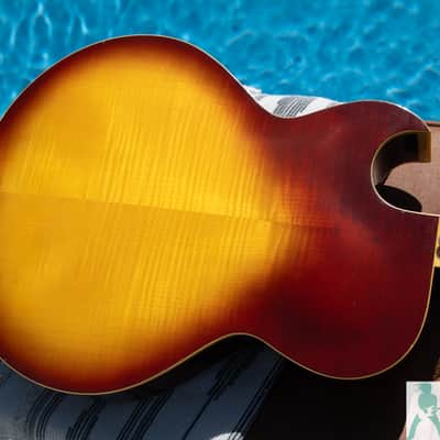 1976 Greco S55 (S50 N60) (ES-175)  - Vintage Sunburst - Made in Japan - Pro Set Up w Perfect Frets/Action/Intonation! - image 11
