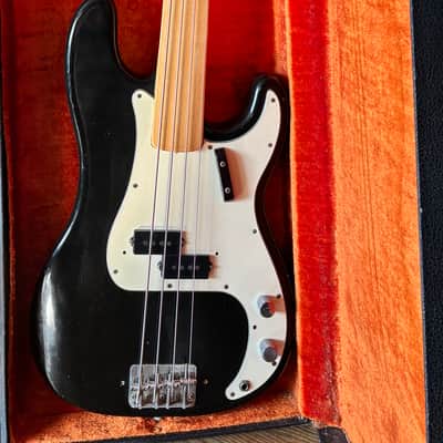 Fender Precision Fretless Bass 1971 - Black image 1
