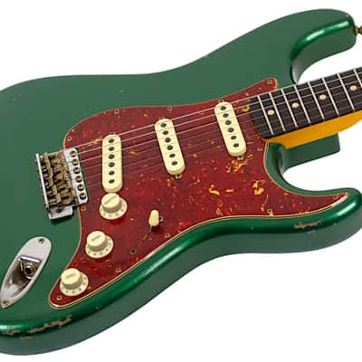 New Fender Custom Shop Todd Krause Masterbuilt '63 Stratocaster Journeyman Faded Sherwood Green Metallic w/Josephina Hand Wound Pickups #R140215 image 2