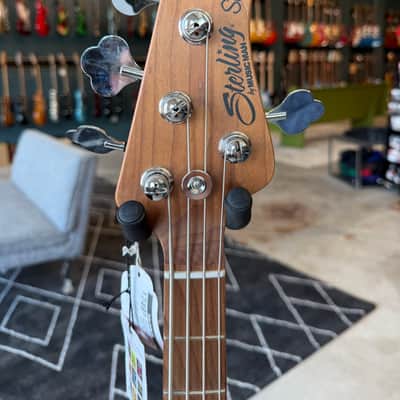 Sterling StingRay Short Scale with Roasted Maple Neck - Fiesta Red image 6