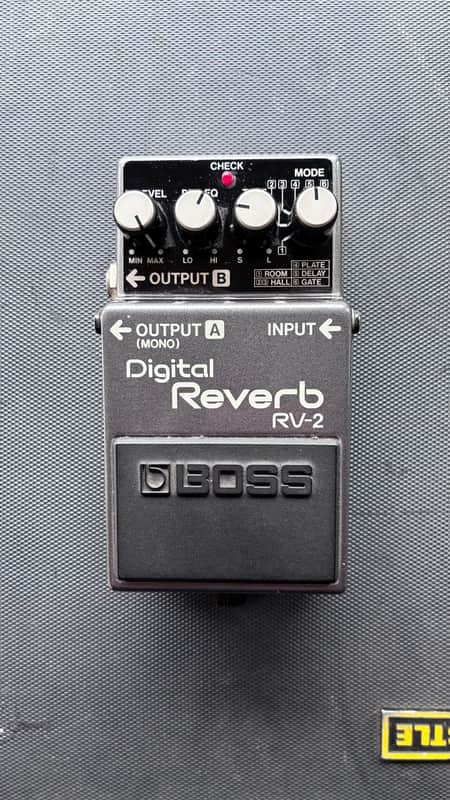Boss RV-2 Digital Reverb (Dark Gray Label) 1987 - 1989 - Gray image 1