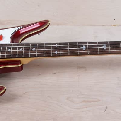 Teisco SPB-200 Spectrum Bass MIJ 2000 Metallic Red Short Scale 30' Japan w/ Bag image 2