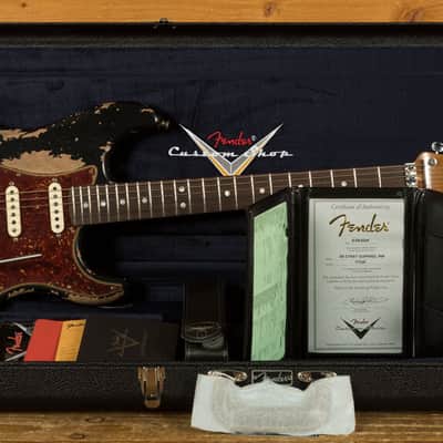 Fender Custom Shop 69 HSS Strat | Super Heavy Relic Black image 11