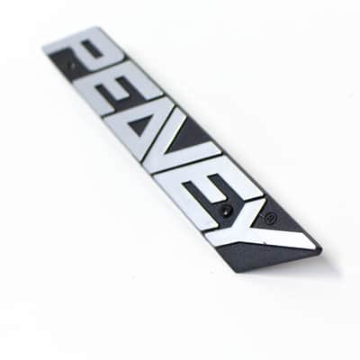 Peavey Speakers Plastic Logo New Style Badge with Screws - Silver image 3