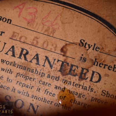 Vintage 1939 Gibson L-7 "Advanced Model"  X-braced, Picture Frame Inlays, Original Case! image 6