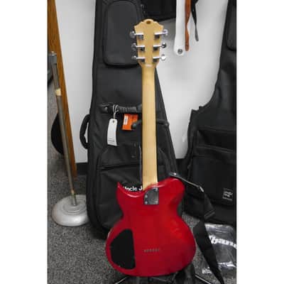 Lyon by Washburn L-115 Red Electric Guitar with Gig Bag. 1990s image 5