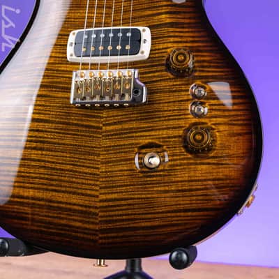 PRS Custom 24-08 10-Top Black Gold Wraparound Burst image 4