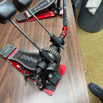 DW Drum Workshop 5000 Double Chain Double Bass Drum Pedal w/DW Drum Key image 7