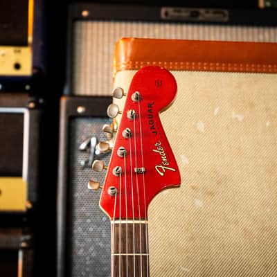 Fender Jaguar 1963 - Candy Apple Red with Matching Headstock image 6