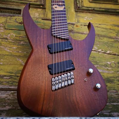MC Guitars MC-72 | Multiscale | 7 stringer 2016 Natural Walnut image 17