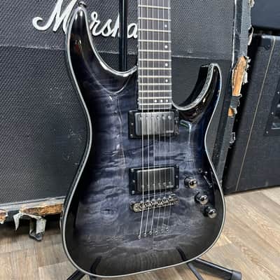 Schecter Hellraiser Hybrid C-1 2014 - Present - Trans Black Burst image 1