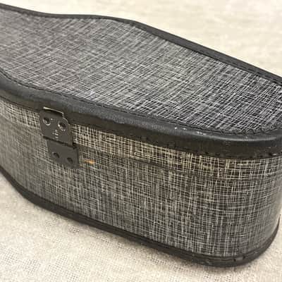 Vintage 1960’s Silver Black Faux Tweed Offset Guitar Case Harmony Silvertone Kay Supro Airline image 16