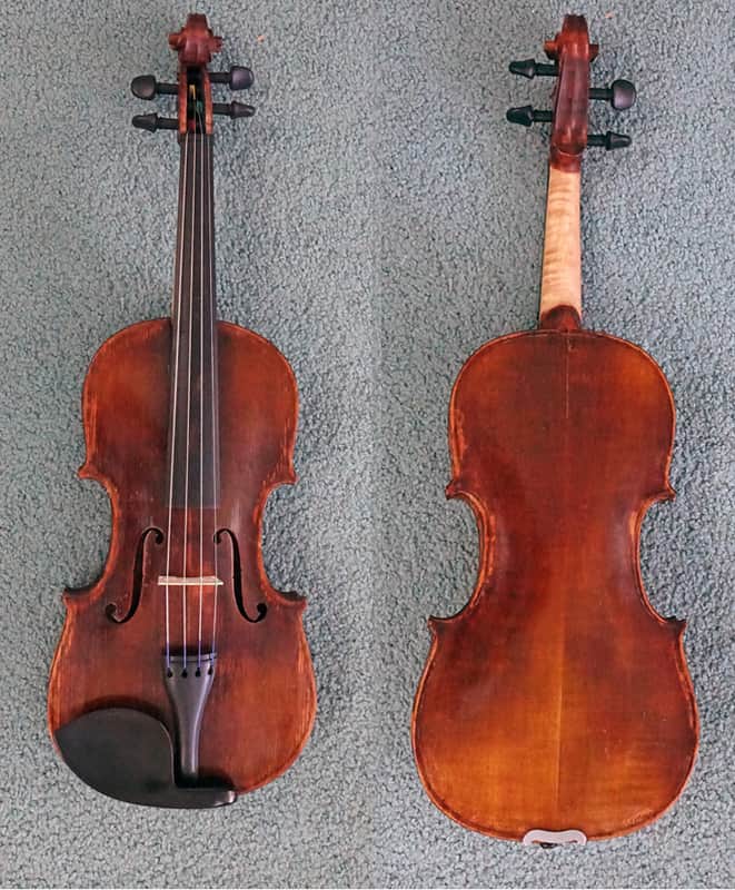 RESTORED ANTIQUE HOPF 4/4 GERMAN TRADE VIOLIN STRADIVARIUS COPY WITH CASE image 1