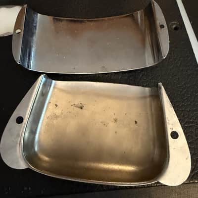 1967 Fender Precision Bass Covers Bridge Cover Pickup Cover P Bass Vintage 1960's Off Clean 1967 Free Shipping!! image 4