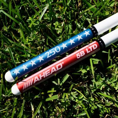 Ahead Patriot Limited Edition 5B Drumsticks, Red-White-Blue image 2