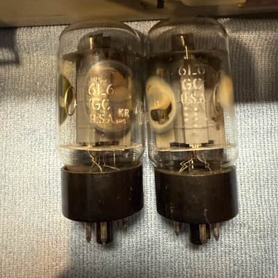 GE 6L6GC 70s Pair Matched NOS image 2