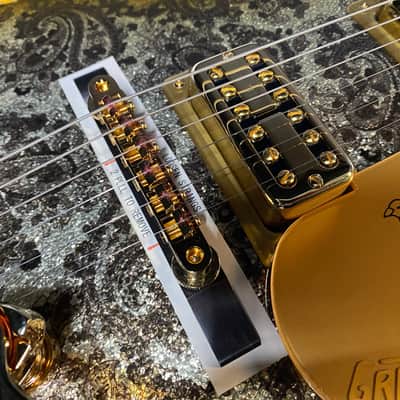 NEW ! Gretsch G6134TG Limited Edition Paisley Penguin String-Thru Bigsby Gold Paisley - Authorized Dealer image 6