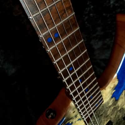 TWS (TW Smith) Guitars Spitfire Baritone Buckeye Burl Warrior image 13