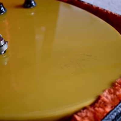 80’s Burny Japan Rock ’n Roll Version RTV-55 Les Paul Junior Double Cut in TV Yellow RARE Fernandes MIJ Japanese Vintage Lawsuit Fujigen JR DC Gibson image 9