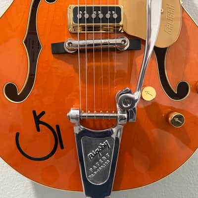 2009 Gretsch G6120DSW Chet Atkins Hollow Body with DynaSonic Pickups w/ OHSC image 6